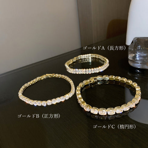 ブレスレット ラインストーン キラキラ ジュエリー レディース ゴージャス アクセサリー韓国 上品 大人可愛い 誕生日プレゼント 女友達 派手 バングル 結婚式 86BAOYSP-001