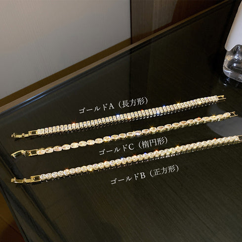 ブレスレット ラインストーン キラキラ ジュエリー レディース ゴージャス アクセサリー韓国 上品 大人可愛い 誕生日プレゼント 女友達 派手 バングル 結婚式 86BAOYSP-001