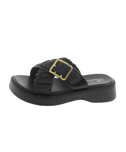 厚底サンダル クロスベルトサンダル韓国風 ギャザーベルトサマーサンダル レディース 履きやすいビーチサンダル 歩きやすい夏靴大人可愛い 軽量厚底スリッパ 美脚脚長 86BSY-001