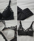 セクシーランジェリーセット ノンワイヤー ブラジャーショーツセット フロントリボン バスト盛れる レースブラショーツセット 小胸超盛り 脇高 脇スッキリ 女性下着 86DWJR-001