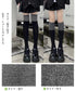 ニーハイソックス バイカラーレッグウェア レディース ツートンカラー ハイソックス ストレッチソックス 冷え取り ルームソックス 伸縮性抜群 レッグ丈ソックス美脚 86FEINA-001