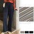 プリーツパンツ セルフカットワイドパンツ レディース ハイウエスト ストレートパンツ 体型カバーイージーパンツ 着やせ ロングパンツ ウエストゴム ボトムス 無地 86HANSHU-001