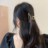 ヘアクリップ ゴールド バンスクリップ シンプル メタルクリップ お出かけ用 ヘアアレンジ しっかり挟める 髪留め 韓国風髪飾り 幾何学模様 ヘアアクセサリー 86HXIAN-002