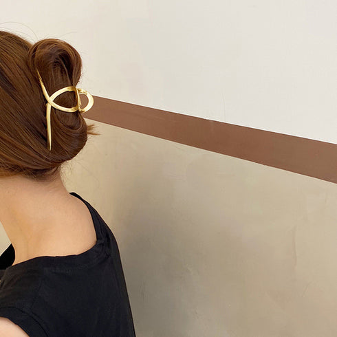 バンスクリップ 韓国 ヘアアクセサリー 大人可愛い ヘアクリップ 簡単髪留めゴージャス シンプル おしゃれ 髪飾り 86HXIAN-003