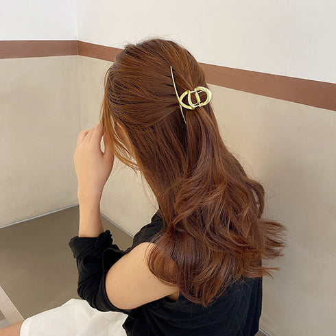 バンスクリップ 韓国 ヘアアクセサリー 大人可愛い ヘアクリップ 簡単髪留めゴージャス シンプル おしゃれ 髪飾り 86HXIAN-003