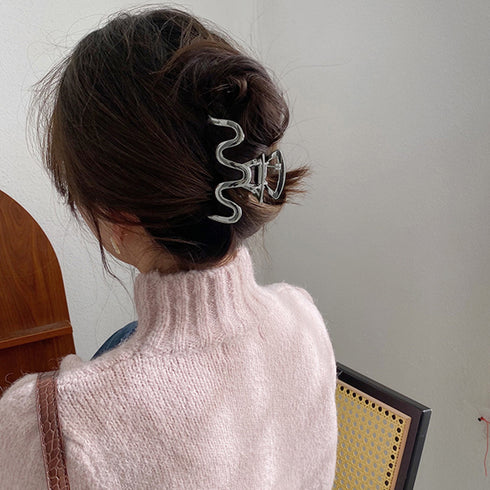 メタリック ヘアクリップ セット 韓国風 バンスクリップ 大きめ ヘアアクセサリー おしゃれ 髪留め ヘアアレンジ シンプル きれいめ ファッション雑貨 髪飾り 86HXIAN-008