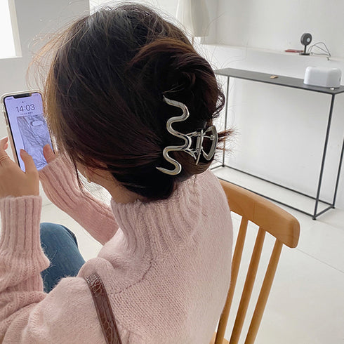 メタリック ヘアクリップ セット 韓国風 バンスクリップ 大きめ ヘアアクセサリー おしゃれ 髪留め ヘアアレンジ シンプル きれいめ ファッション雑貨 髪飾り 86HXIAN-008