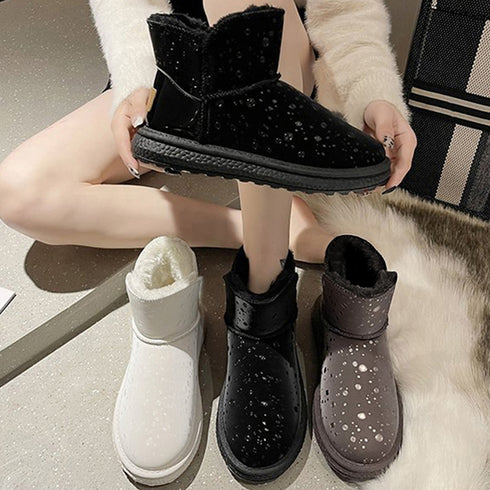 ムートンブーツ 裏起毛 ショートブーツ オシャレ ムートンシューズ 履きやすい フラットヒール 防寒 ブーティ カジュアル靴 もこもこ フェイクムートン 86JIANL-027