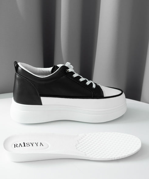 厚底スニーカー韓国 レディース疲れない靴 ローカットスニーカー 歩きやすいシューズ 身長アップスニーカー 通勤通学 春夏秋冬運動靴 履きやすい 美脚 バイカラー靴 86JIANL-043