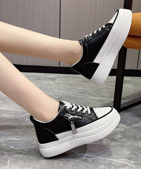 厚底スニーカー韓国 レディース疲れない靴 ローカットスニーカー 歩きやすいシューズ 身長アップスニーカー 通勤通学 春夏秋冬運動靴 履きやすい 美脚 バイカラー靴 86JIANL-043