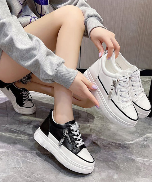 厚底スニーカー韓国 レディース疲れない靴 ローカットスニーカー 歩きやすいシューズ 身長アップスニーカー 通勤通学 春夏秋冬運動靴 履きやすい 美脚 バイカラー靴 86JIANL-043