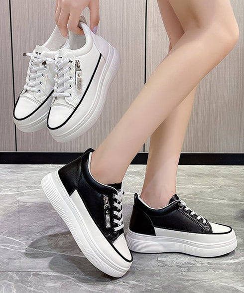 厚底スニーカー韓国 レディース疲れない靴 ローカットスニーカー 歩きやすいシューズ 身長アップスニーカー 通勤通学 春夏秋冬運動靴 履きやすい 美脚 バイカラー靴 86JIANL-043