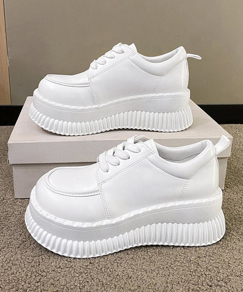 厚底ローファー レディース 韓国シューズ 歩きやすい レースアップ靴 編み上げローファー 大人可愛い Uチップシューズ 疲れない おしゃれドレスシューズ 通勤通学 86JIANL-044