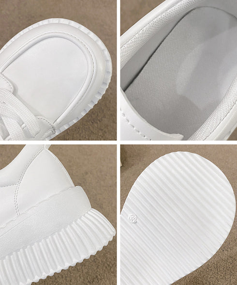 厚底ローファー レディース 韓国シューズ 歩きやすい レースアップ靴 編み上げローファー 大人可愛い Uチップシューズ 疲れない おしゃれドレスシューズ 通勤通学 86JIANL-044