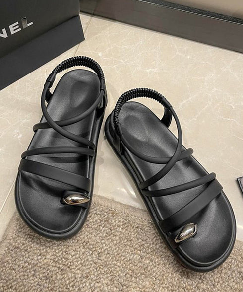 ストラップサンダル厚底親指トングサンダル レディース リゾートサンダル 履きやすい サマーサンダル 美脚疲れにくい スポサン バックゴム フラットサンダル 韓国風 86JIANL-045