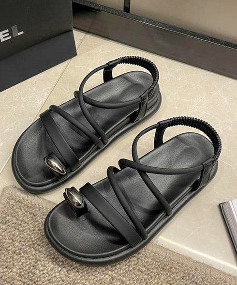 ストラップサンダル厚底親指トングサンダル レディース リゾートサンダル 履きやすい サマーサンダル 美脚疲れにくい スポサン バックゴム フラットサンダル 韓国風 86JIANL-045