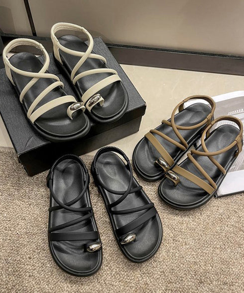 ストラップサンダル厚底親指トングサンダル レディース リゾートサンダル 履きやすい サマーサンダル 美脚疲れにくい スポサン バックゴム フラットサンダル 韓国風 86JIANL-045