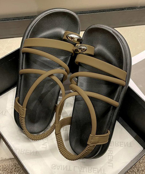 ストラップサンダル厚底親指トングサンダル レディース リゾートサンダル 履きやすい サマーサンダル 美脚疲れにくい スポサン バックゴム フラットサンダル 韓国風 86JIANL-045