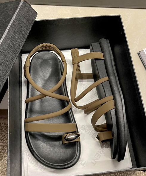 ストラップサンダル厚底親指トングサンダル レディース リゾートサンダル 履きやすい サマーサンダル 美脚疲れにくい スポサン バックゴム フラットサンダル 韓国風 86JIANL-045