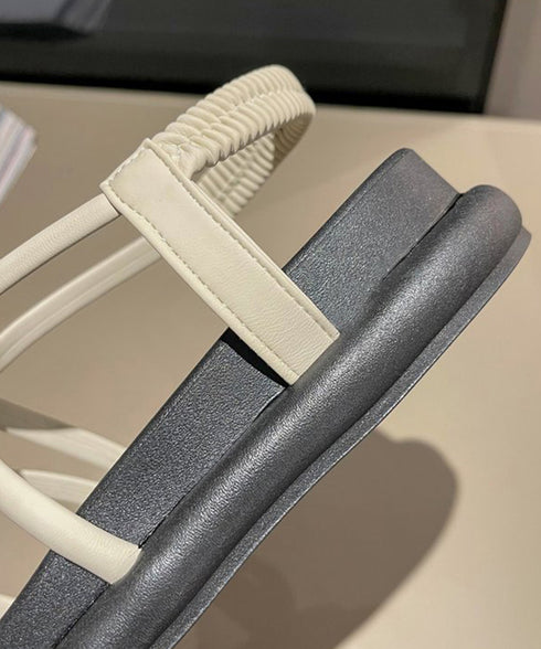 ストラップサンダル厚底親指トングサンダル レディース リゾートサンダル 履きやすい サマーサンダル 美脚疲れにくい スポサン バックゴム フラットサンダル 韓国風 86JIANL-045