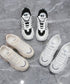 厚底ダッドスニーカー レースアップ 韓国 ボリュームスニーカー カッコイイ ガーリー 疲れにくいシューズ 滑りにくい ウォーキングシューズ 履きやすいスポーツくつ 86JIANL-046