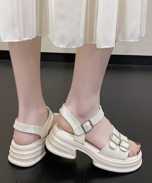 厚底サンダル レディース ベルトサンダル ダブルベルト サマーサンダル ボリュームソール 太ヒール コンフォートサンダル美脚 カジュアル おしゃれ夏靴 歩きやすい 86JIANL-050