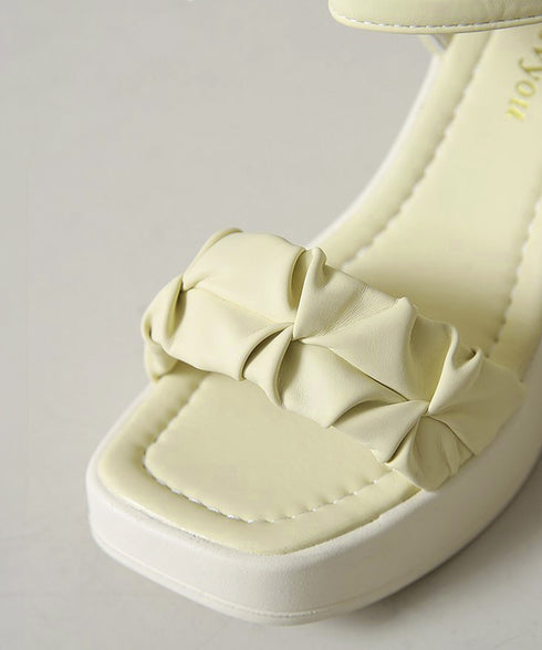 チャンキーヒールサンダル 厚底サンダル夏 レディース アンクルストラップサンダル 歩きやすい 太ヒール 履きやすいサマーサンダル きれいめ ベルトサンダル美脚脚長 86JIANL-051