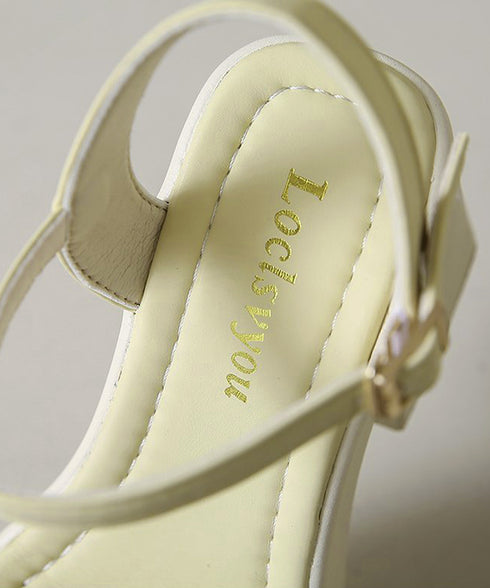 チャンキーヒールサンダル 厚底サンダル夏 レディース アンクルストラップサンダル 歩きやすい 太ヒール 履きやすいサマーサンダル きれいめ ベルトサンダル美脚脚長 86JIANL-051