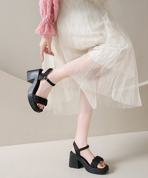 チャンキーヒールサンダル 厚底サンダル夏 レディース アンクルストラップサンダル 歩きやすい 太ヒール 履きやすいサマーサンダル きれいめ ベルトサンダル美脚脚長 86JIANL-051