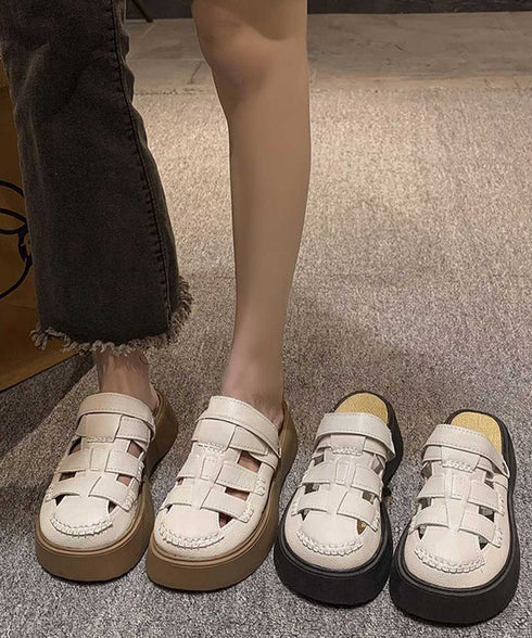 フィッシャーマンサンダル厚底 レディース 履きやすいグラディエーターサンダル 編み込み 2WAY美脚夏靴通気性 疲れにくいサマーシューズ 柔らかいスリッパサンダル 86JIANL-057