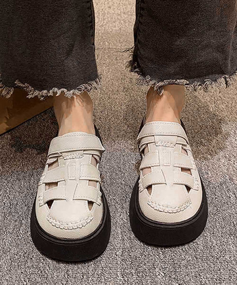 フィッシャーマンサンダル厚底 レディース 履きやすいグラディエーターサンダル 編み込み 2WAY美脚夏靴通気性 疲れにくいサマーシューズ 柔らかいスリッパサンダル 86JIANL-057