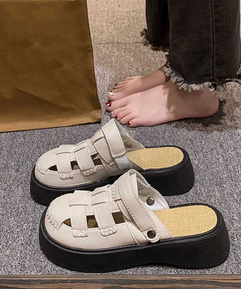 フィッシャーマンサンダル厚底 レディース 履きやすいグラディエーターサンダル 編み込み 2WAY美脚夏靴通気性 疲れにくいサマーシューズ 柔らかいスリッパサンダル 86JIANL-057