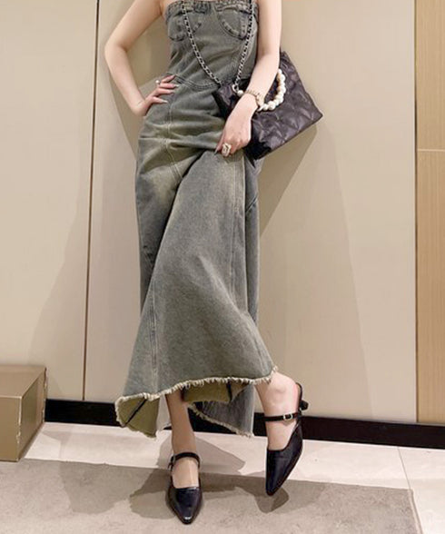 ポインテッドトゥミュールパンプスサンダル キトゥンヒールミュール オフィスカジュアル 美脚ヒールミュール 浅口ストラップパンプス 通勤シューズ 歩きやすい 春夏靴 86JIANL-059