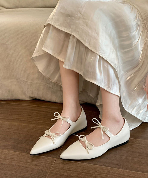 ダブルリボンパンプス美脚ポインテッドトゥ バレエパンプスぺたんこ 歩きやすい 走れるパンプス 痛くない インソールフラットシューズ きれいめ浅口パンプス 韓国風靴 86JIANL-060