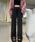 薄手スウェットパンツ 韓国風ワイドパンツ レディース ウエストゴム イージーパンツ 美脚脚長 落ち感モップパンツ ヨガパンツ ダンスパンツ ロングパンツ ゆったり 86JINGYI-001