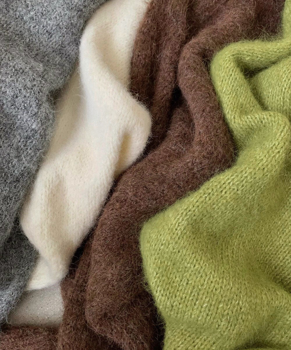 ミニニットワンピースウエストマーク韓国風