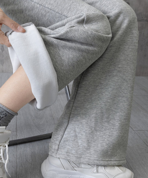 スウェットパンツ 裏起毛フレアパンツ美脚 おしゃれ あったたかパンツ ハイウエストイージーパンツ ウエストゴム 着やせ カジュアルズボン 運動スポーティパンツ厚手 86LJINS-001