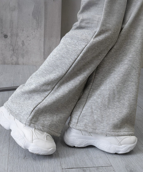 スウェットパンツ 裏起毛フレアパンツ美脚 おしゃれ あったたかパンツ ハイウエストイージーパンツ ウエストゴム 着やせ カジュアルズボン 運動スポーティパンツ厚手 86LJINS-001