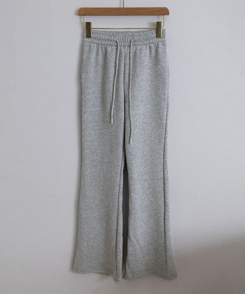 スウェットパンツ 裏起毛フレアパンツ美脚 おしゃれ あったたかパンツ ハイウエストイージーパンツ ウエストゴム 着やせ カジュアルズボン 運動スポーティパンツ厚手 86LJINS-001