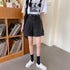 ロールアップ デニムショートパンツ 美脚 レディース Aライン デニムワイド ハーフパンツ 着やせ おしゃれ ジーンズ ホットパンツ ハイウエスト短パン 可愛い 86LZFS-001