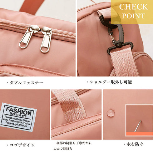 ボストンバッグレディース大容量旅行カバン キャリーオンバッグ 男女兼用 トラベルバッグ 出張合宿 シューズ収納 ロンバッグ 機内持ち込み 1泊2泊 3wayバッグ 86MCG-001