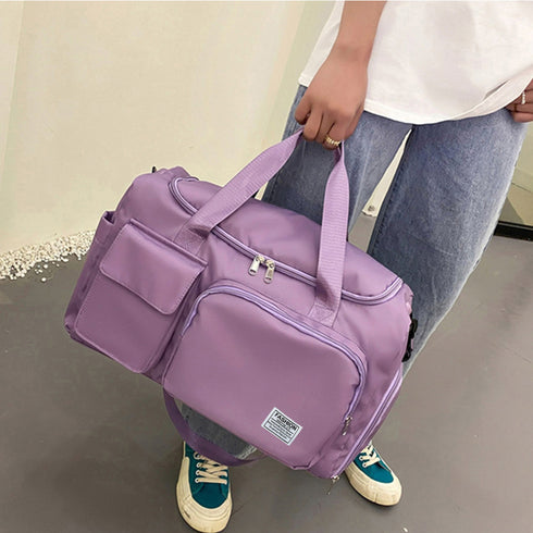 ボストンバッグレディース大容量旅行カバン キャリーオンバッグ 男女兼用 トラベルバッグ 出張合宿 シューズ収納 ロンバッグ 機内持ち込み 1泊2泊 3wayバッグ 86MCG-001