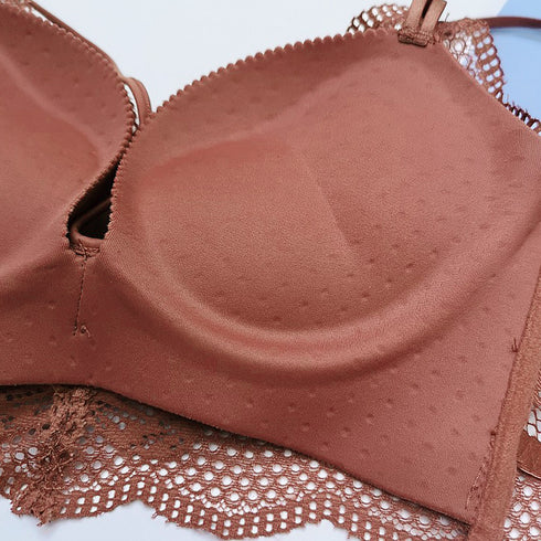 セクシーランジェリー レース ブラセット クロスデザイン ブラジャー ショーツ 上下セット ノンワイヤー 小胸ブラ 韓国 美胸 谷間アップ 下着セット 大人可愛い 86MEIZIQI-007