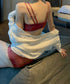 小胸ブラジャーショーツセットノンワイヤー ランジェリーセット 脇高花柄レースブラジャー下着セット セクシー 大人美胸 可愛いインナー バスト盛れるブラセット韓国風 86MEIZIQI-048