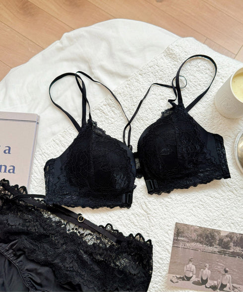 前開きブラショーツセットノンワイヤー下着 ダブルストラップブラジャーフロントホック レースショーツレディース 小胸盛れる セクシ?ランジェリーセット ヒョウ柄ブラ 86MEIZIQI-050