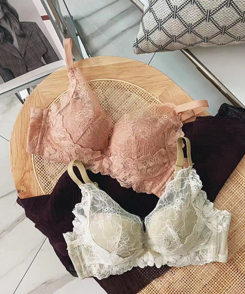 レースブラジャー ノンワイヤーブラ盛れる レース脇高ブラ 単品 バスト盛れるブラ 小胸美胸 セクシー ランジェリー 大人可愛い 勝負下着 痛くない フェミニンブラ 86MIQILAN-001