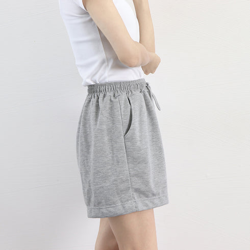 スウェットショートパンツ レディース春夏 ウエストゴム 韓国 ホットパンツ ハイウエスト ミニ丈 ボトムス ゆったり 短パン カジュアル スポーツパンツ短パン無地 86MSCJ-001
