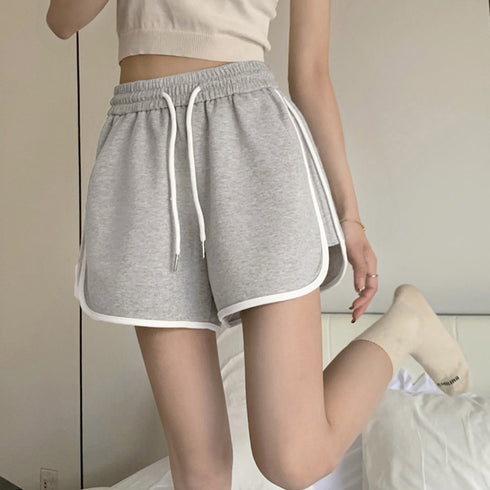 韓国ショートパンツ レディース スポーツ サイドラインショーパン ポケット付き 短パン 夏服運動着 スウェットパンツ おしゃれ ホットパンツ ルームウェア 部屋着 86MSCJ-002
