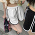 韓国ショートパンツ レディース スポーツ サイドラインショーパン ポケット付き 短パン 夏服運動着 スウェットパンツ おしゃれ ホットパンツ ルームウェア 部屋着 86MSCJ-002