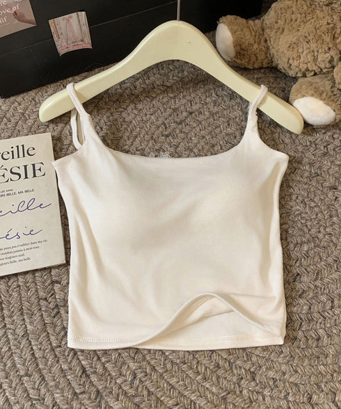 レース切替キャミソールカップ付きインナー インナーキャミソールレディース スクエアネックインナートップス フェミニンブラキャミ ブラ一体型ブラトップ 細肩紐キャミ 86MXUANBN-006